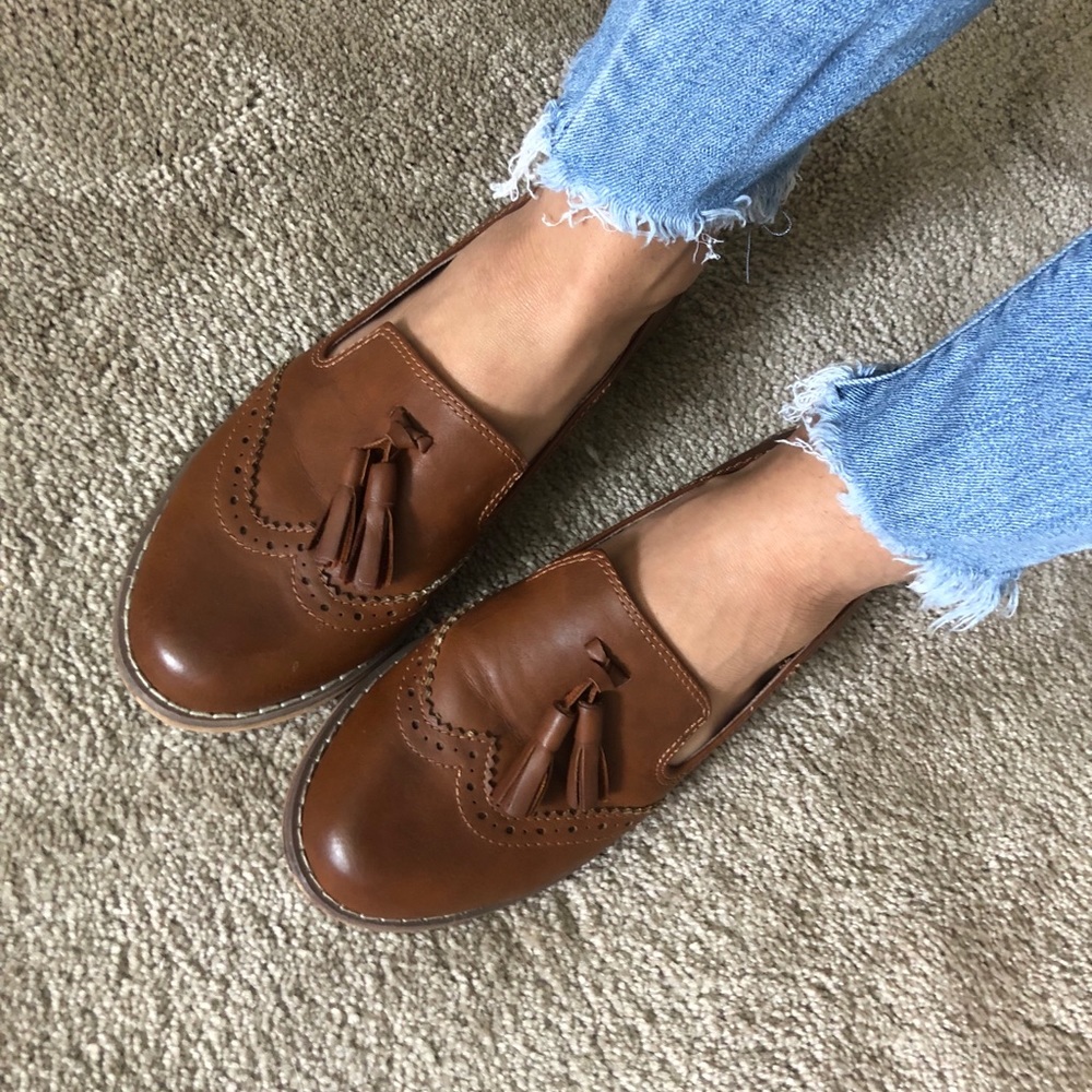 Tan Leather Loafers